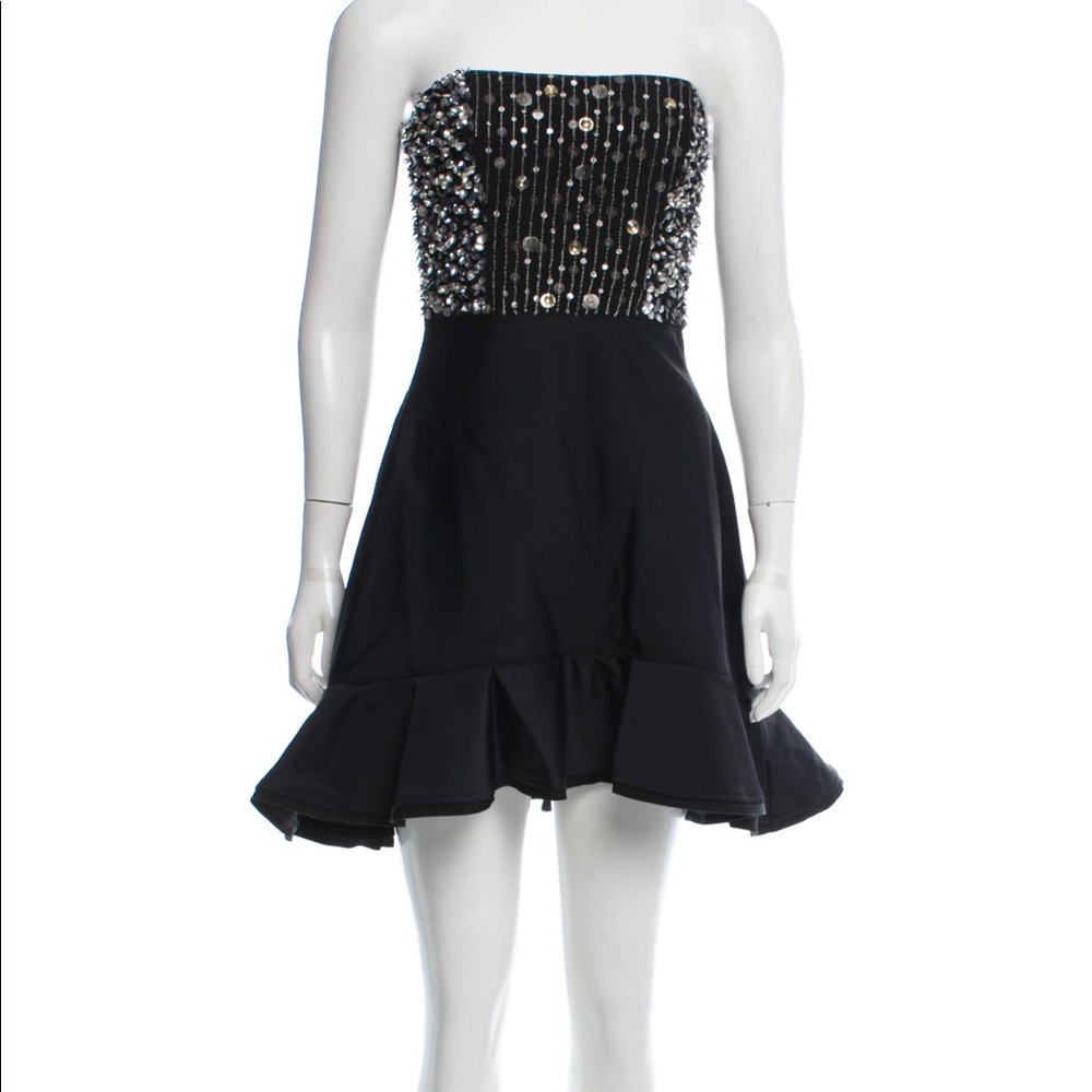 Pinko Strapless Mini Dress, US4 / IT40